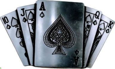 Royal Flush Belt Buckle
